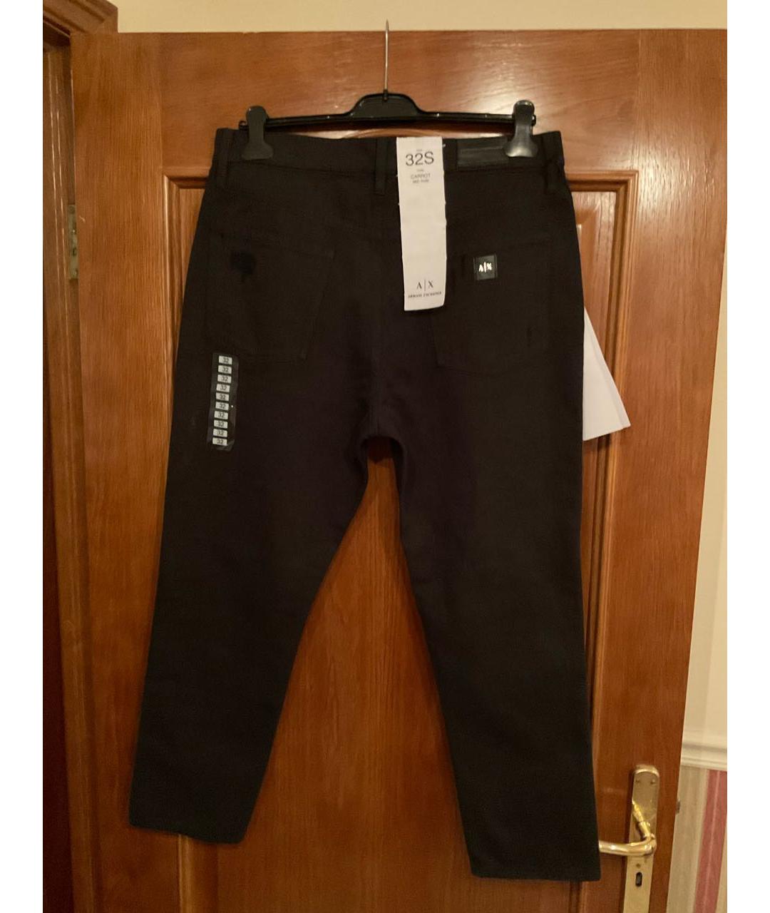 ARMANI EXCHANGE Черные хлопковые джинсы слим, фото 2