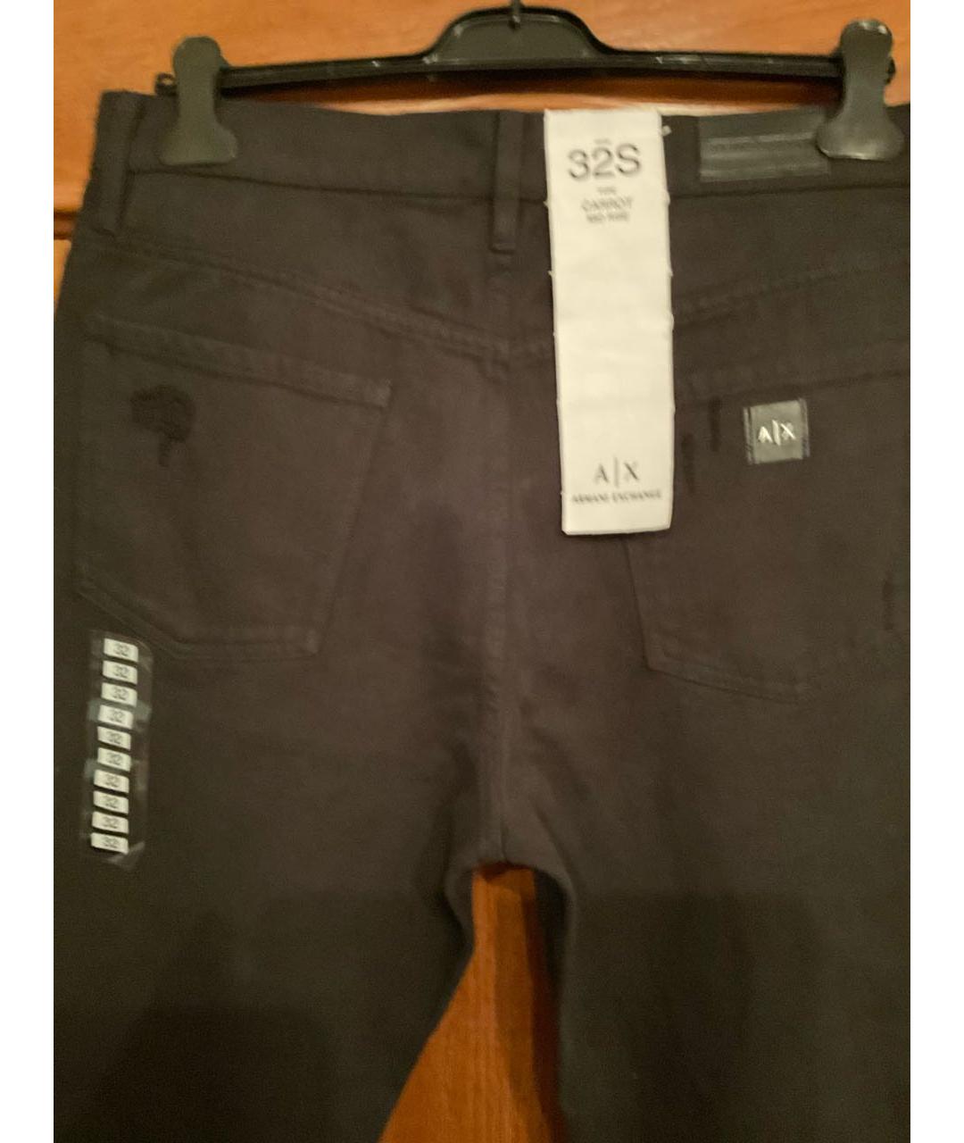 ARMANI EXCHANGE Черные хлопковые джинсы слим, фото 3