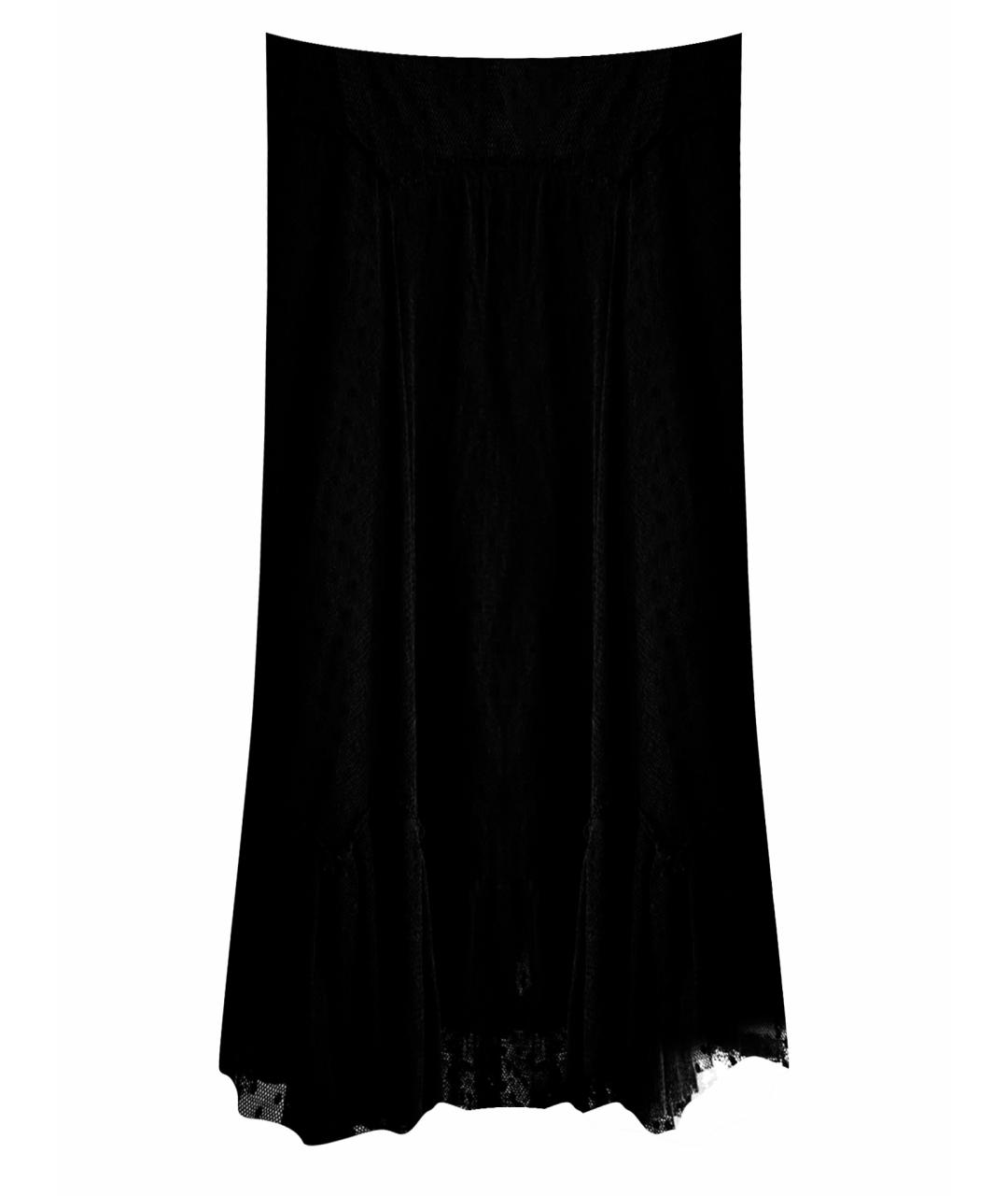 SONIA RYKIEL Черная сетчатая юбка макси, фото 1