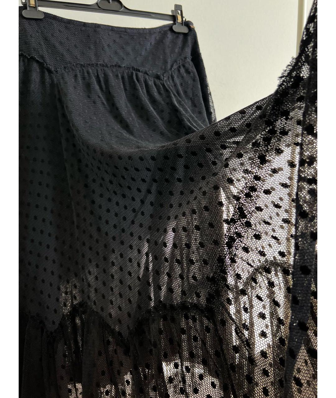 SONIA RYKIEL Черная сетчатая юбка макси, фото 2