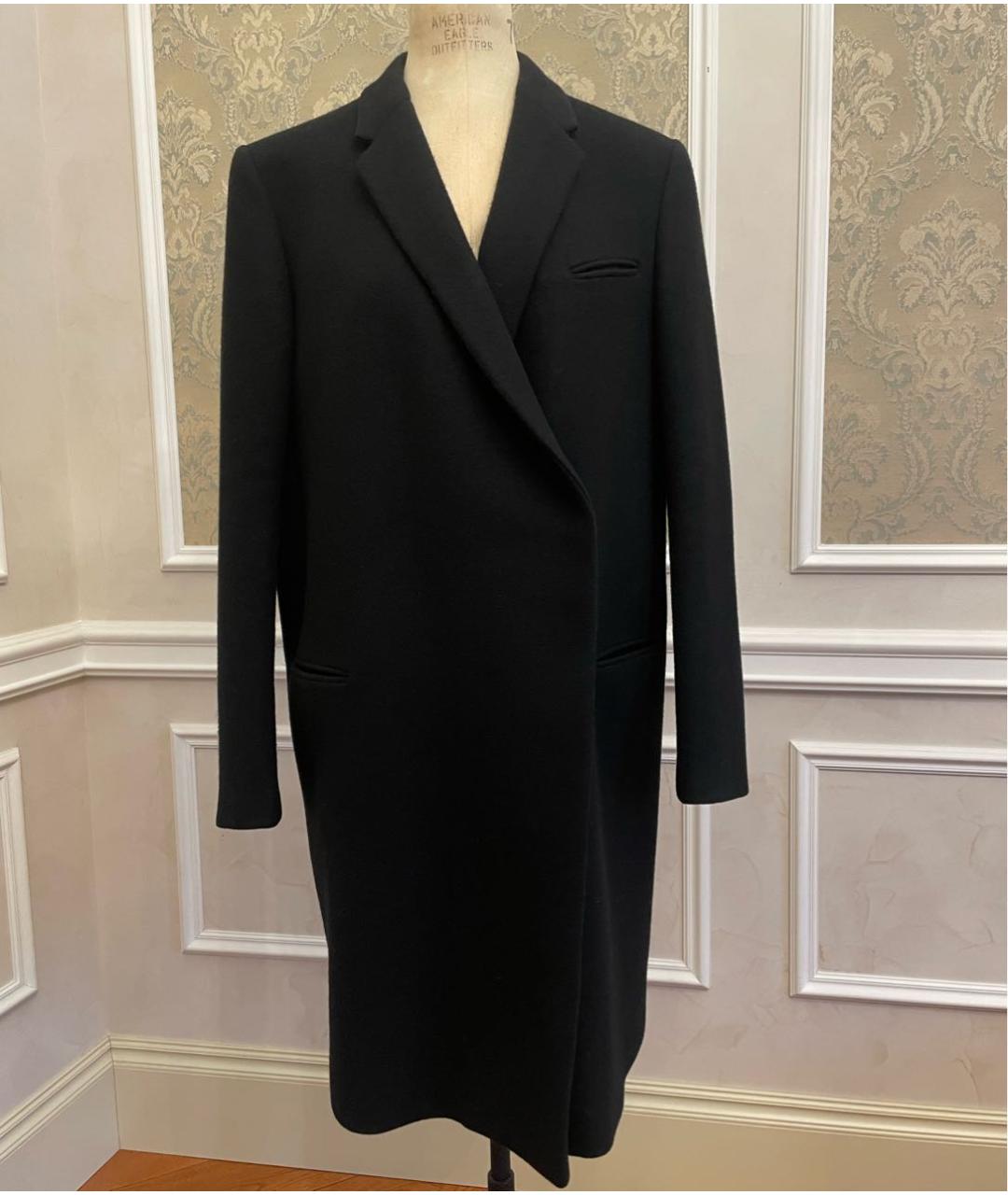 CELINE PRE-OWNED Черное шерстяное пальто, фото 2