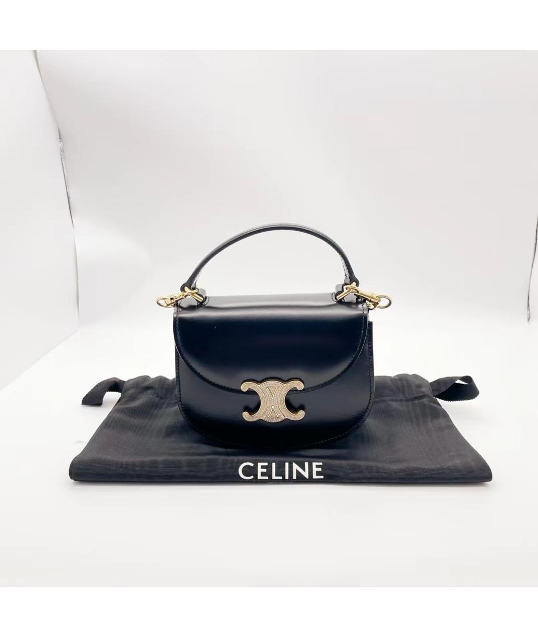 CELINE PRE-OWNED Черная сумка через плечо, фото 9