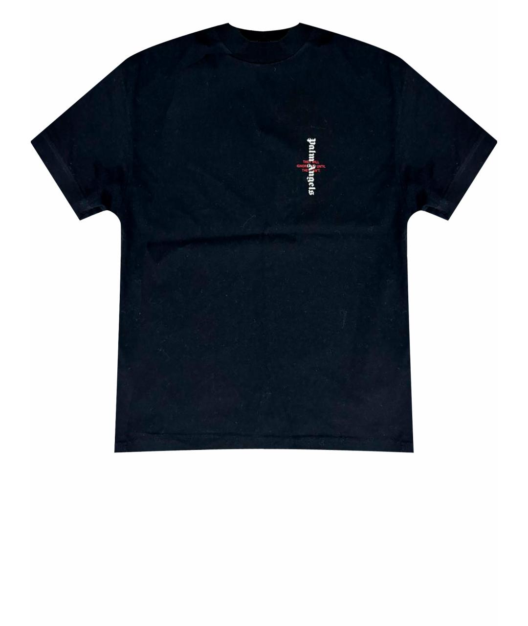 PALM ANGELS Черная хлопковая футболка, фото 1