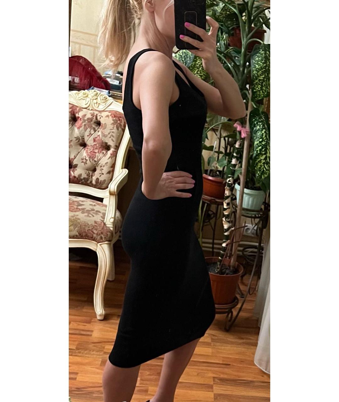 RALPH LAUREN Черное кашемировое коктейльное платье, фото 6
