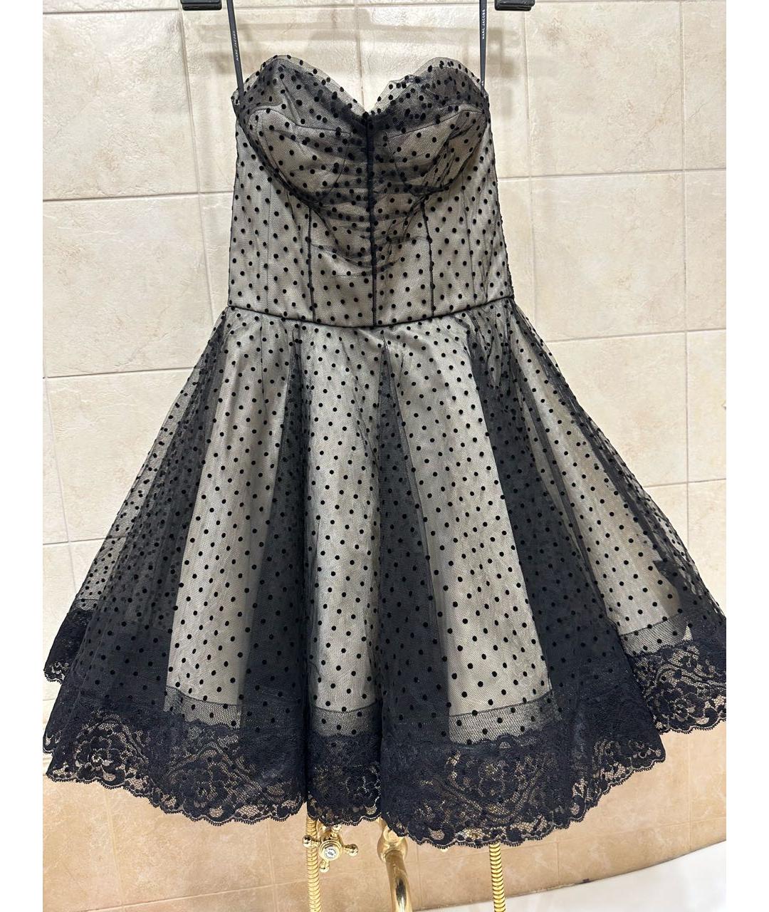 MARC JACOBS Черное кружевное коктейльное платье, фото 9