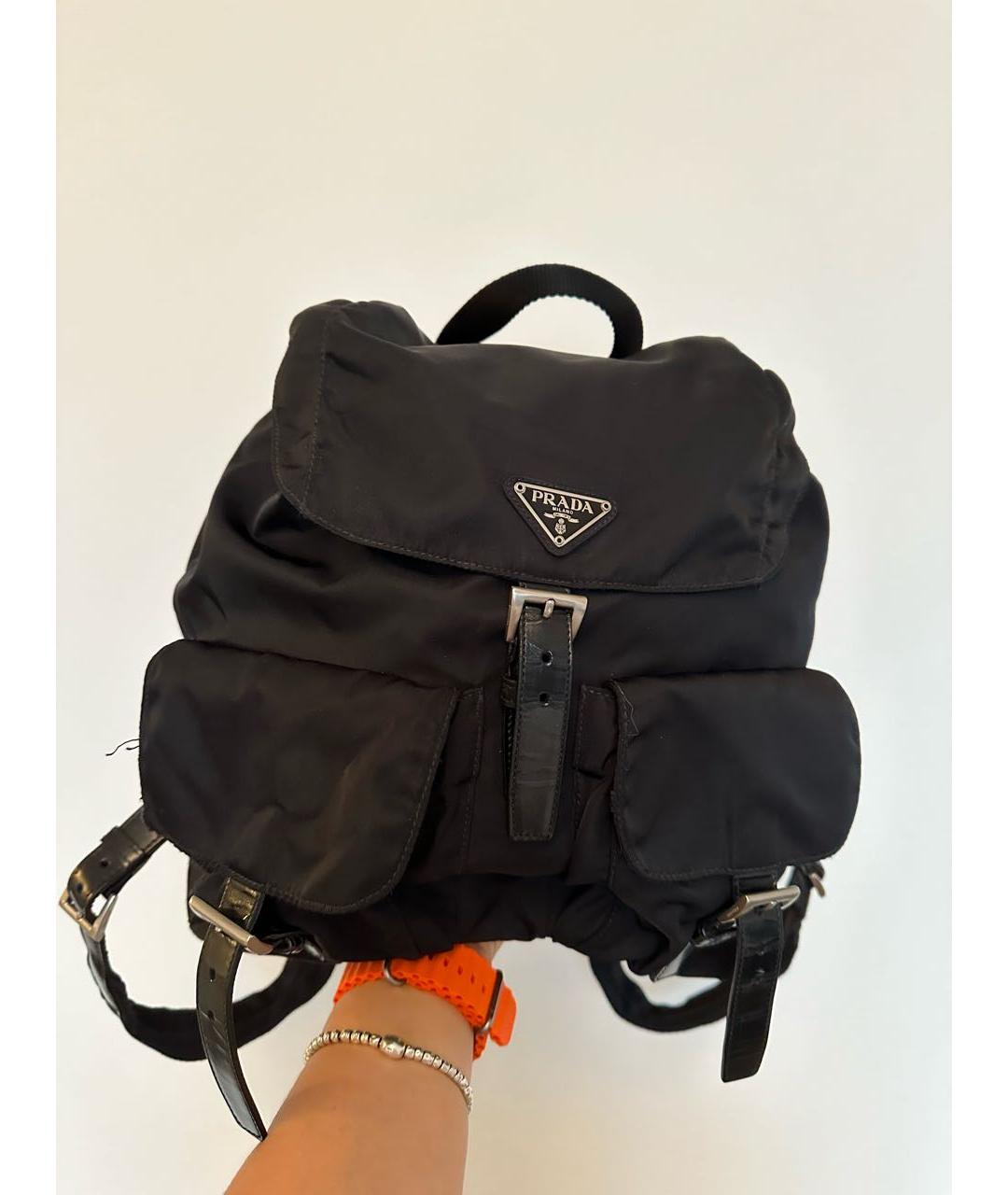 PRADA Черный тканевый рюкзак, фото 2