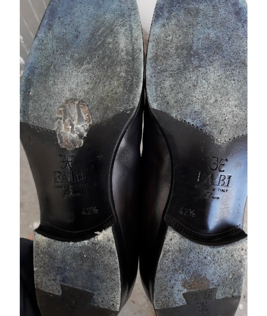 FABI Темно-синие кожаные туфли, фото 7