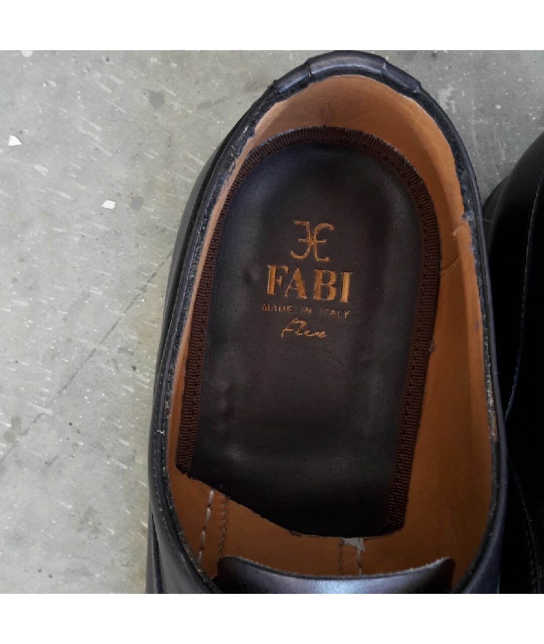 FABI Темно-синие кожаные туфли, фото 5