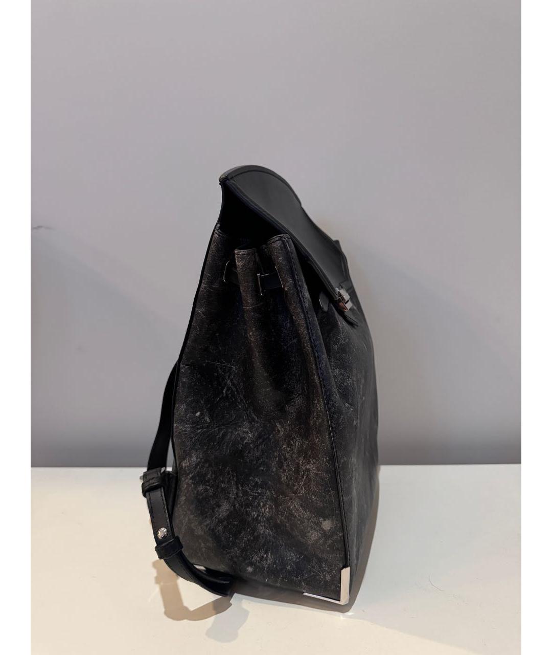 ALEXANDER WANG Антрацитовый кожаный рюкзак, фото 2