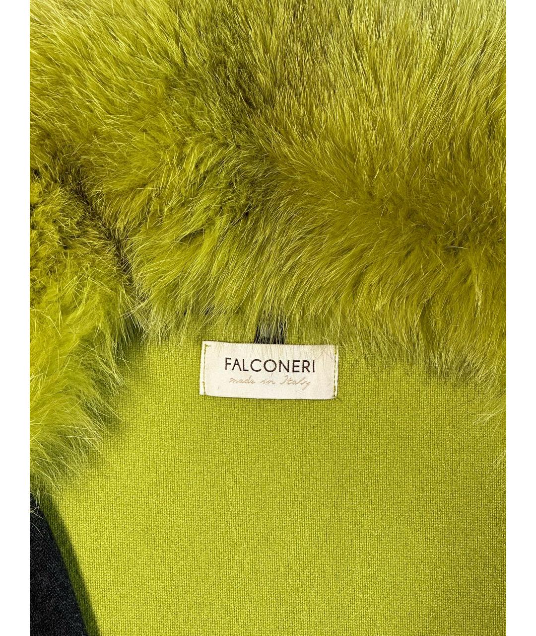 FALCONERI Зеленые кашемировое пальто, фото 5