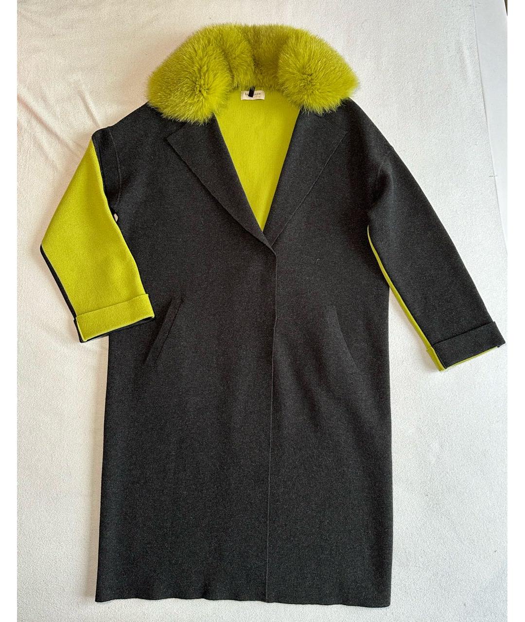 FALCONERI Зеленые кашемировое пальто, фото 2