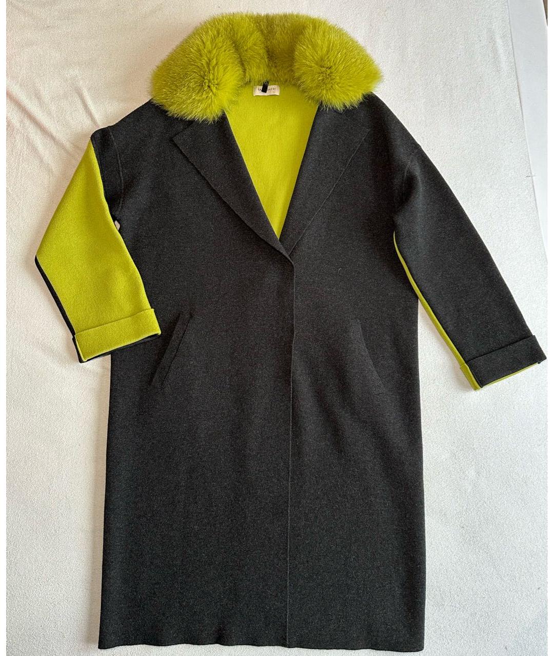 FALCONERI Зеленые кашемировое пальто, фото 4