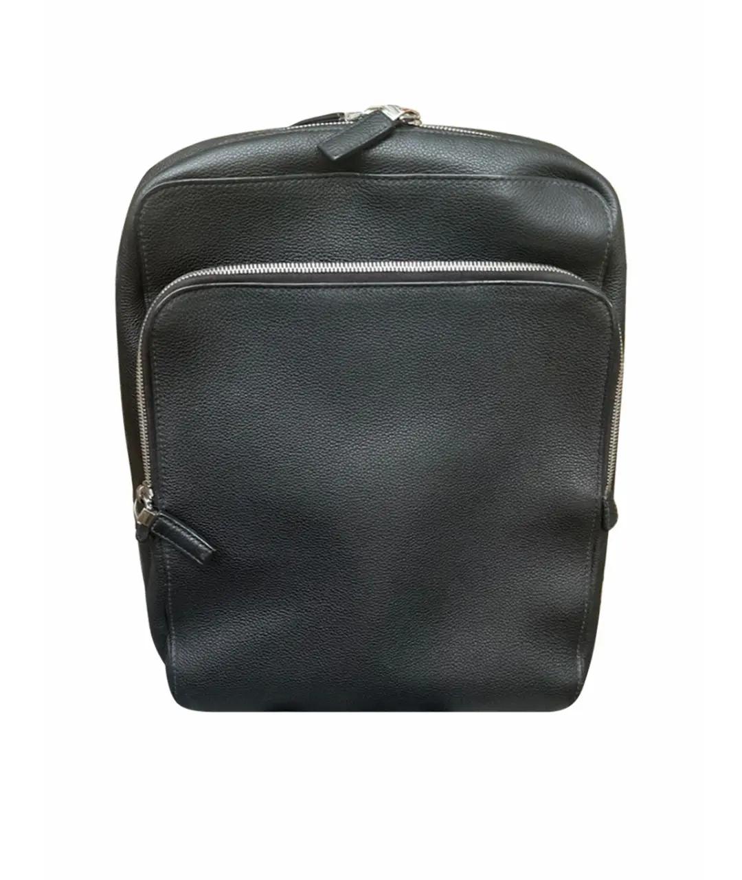 PRADA Черный кожаный рюкзак, фото 1