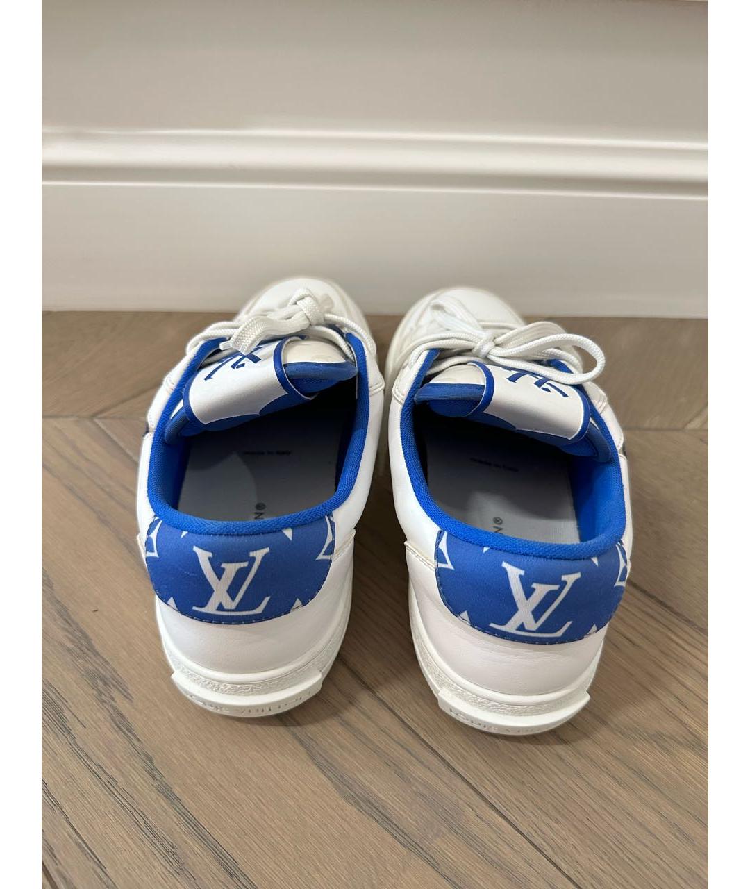 LOUIS VUITTON PRE-OWNED Белые кожаные низкие кроссовки / кеды, фото 4