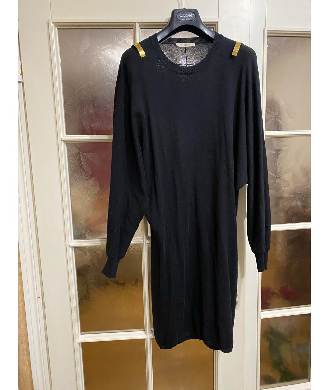 GIVENCHY Черное шерстяное повседневное платье, фото 6