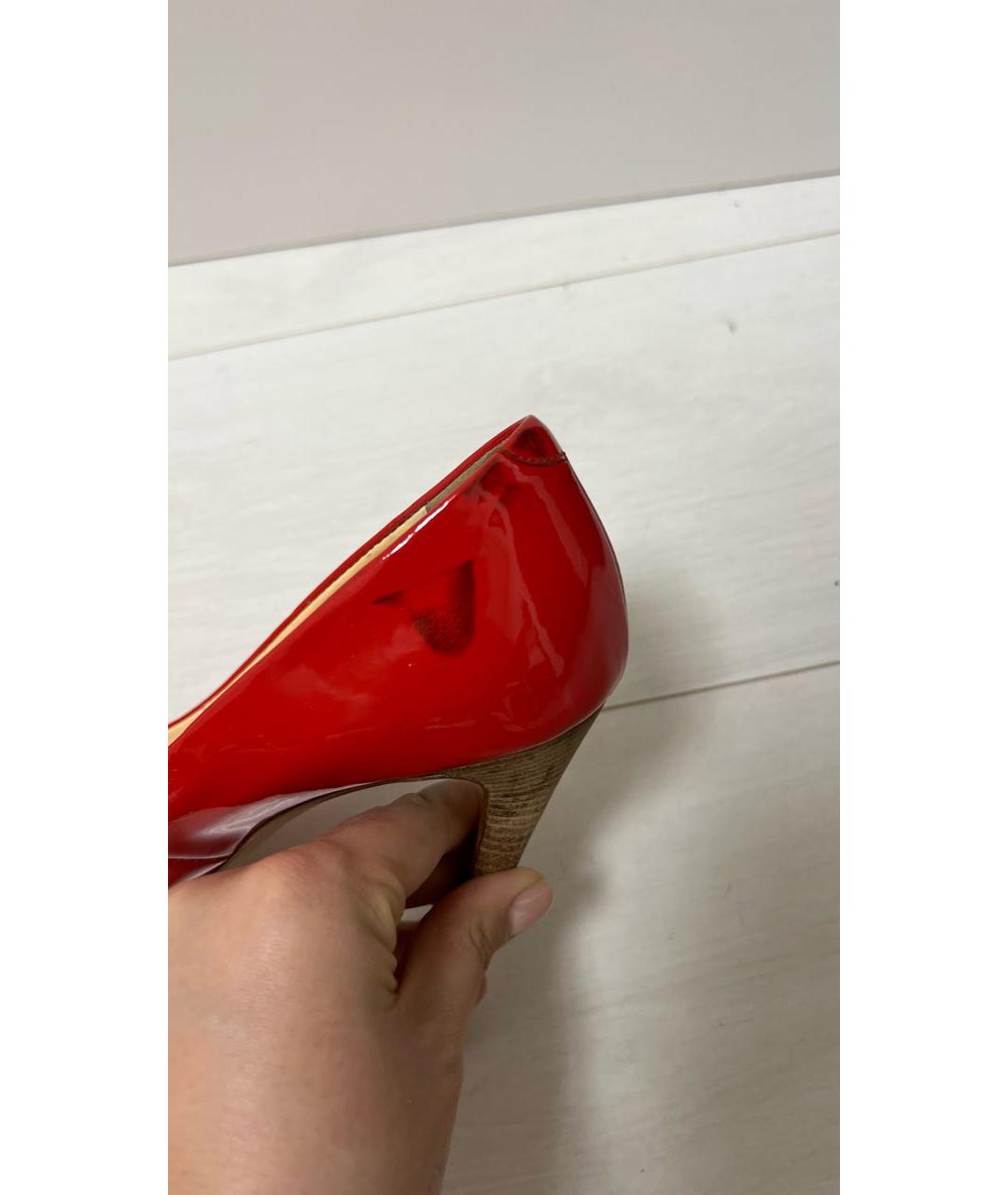 GIUSEPPE ZANOTTI DESIGN Красные туфли из лакированной кожи, фото 5