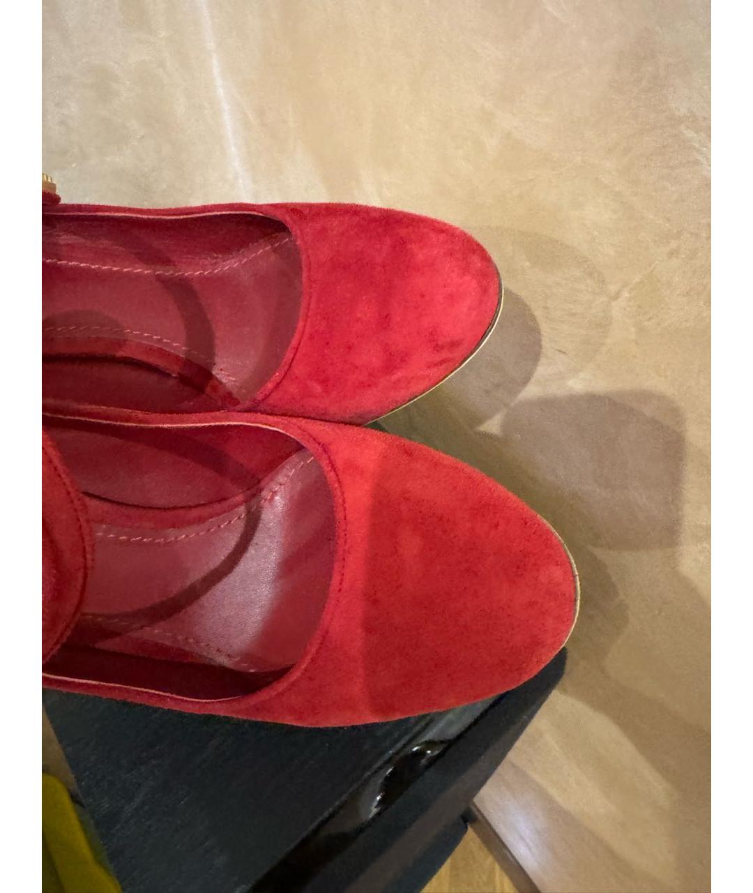 DOLCE&GABBANA Бордовые замшевые туфли, фото 7