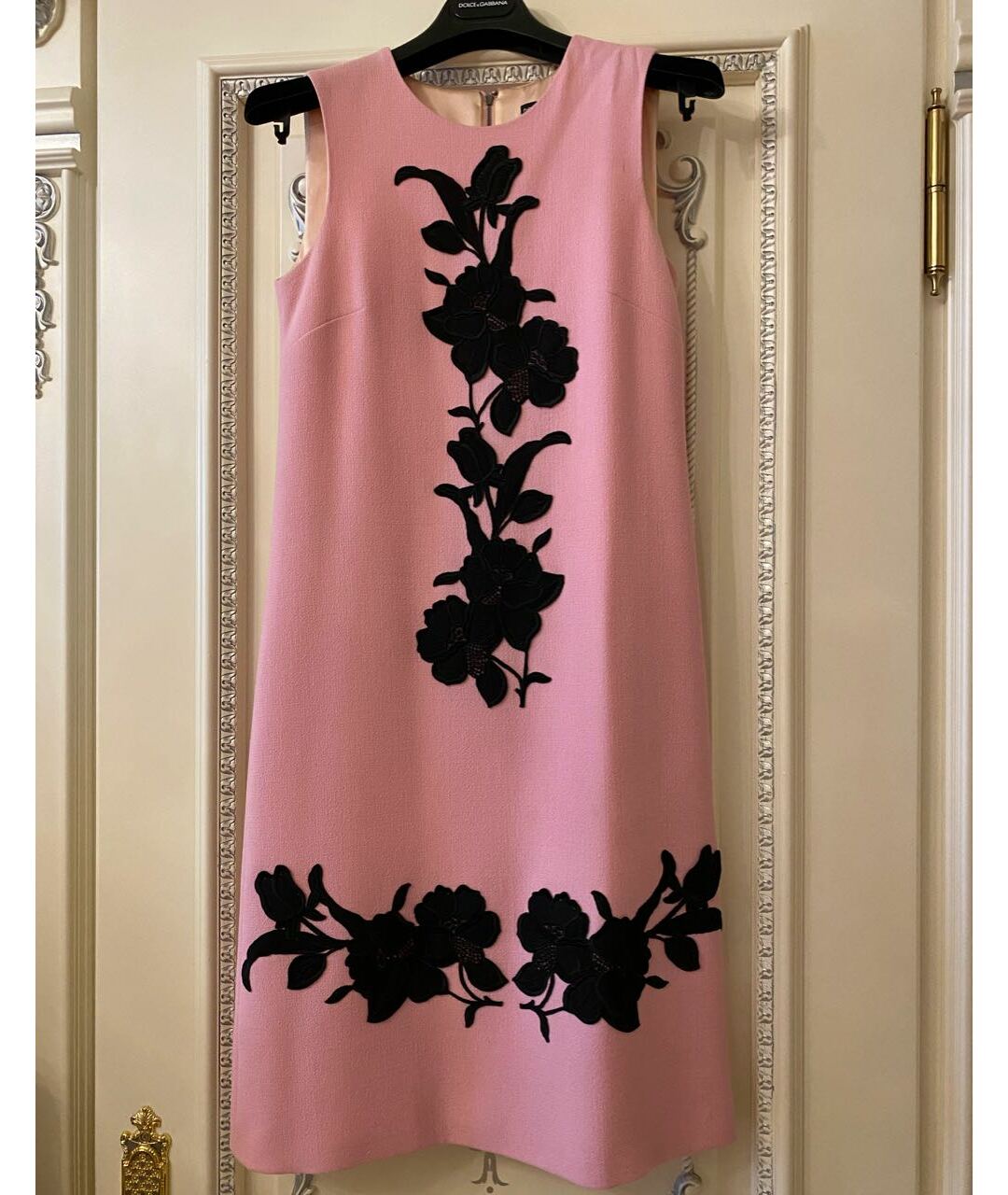 DOLCE&GABBANA Розовое креповое коктейльное платье, фото 5