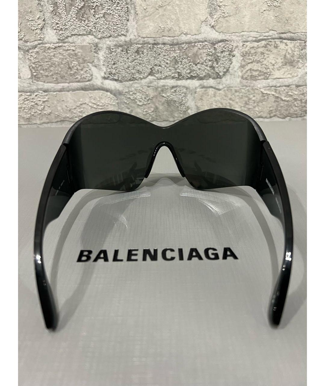 BALENCIAGA Черные пластиковые солнцезащитные очки, фото 5