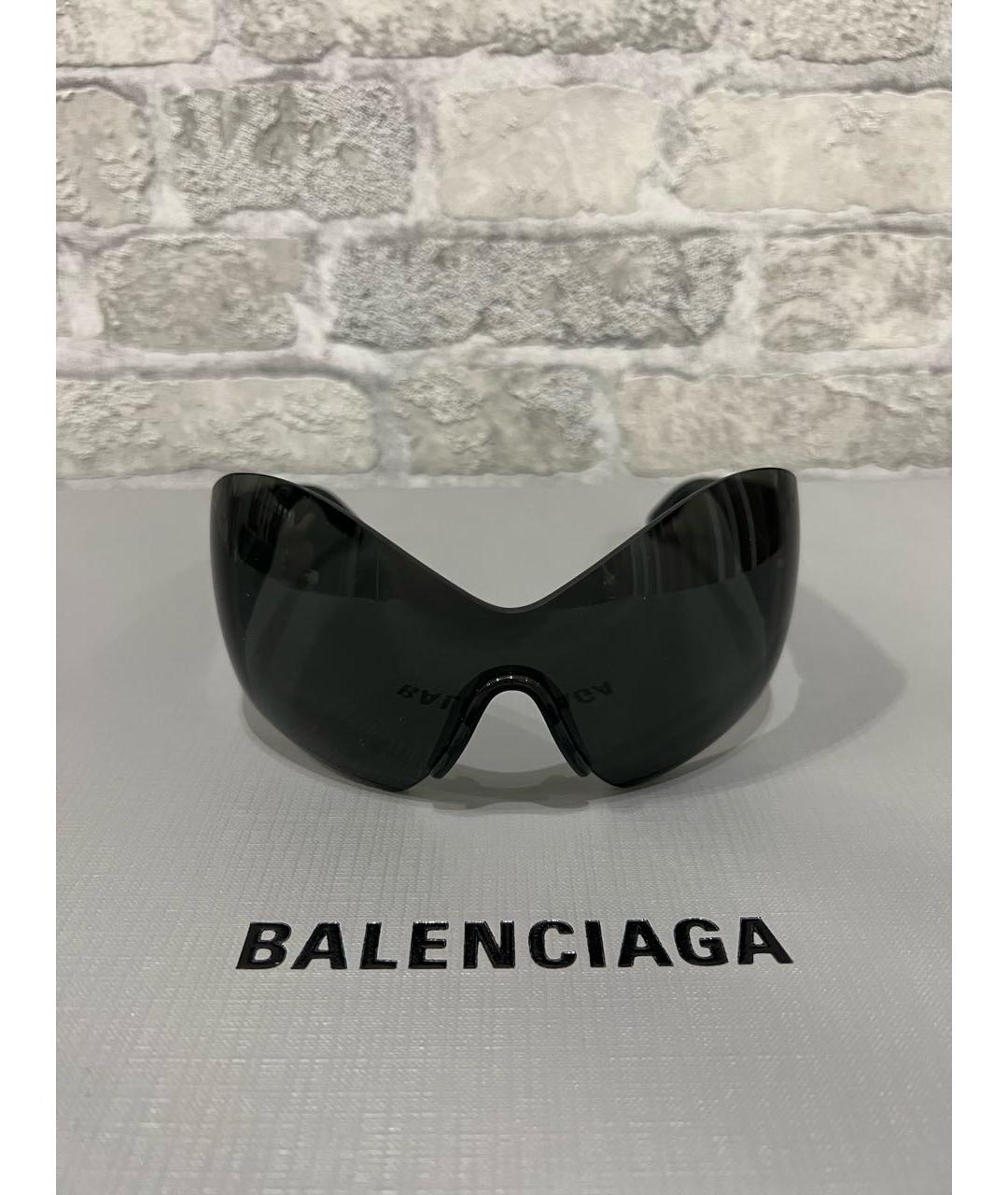 BALENCIAGA Черные пластиковые солнцезащитные очки, фото 7