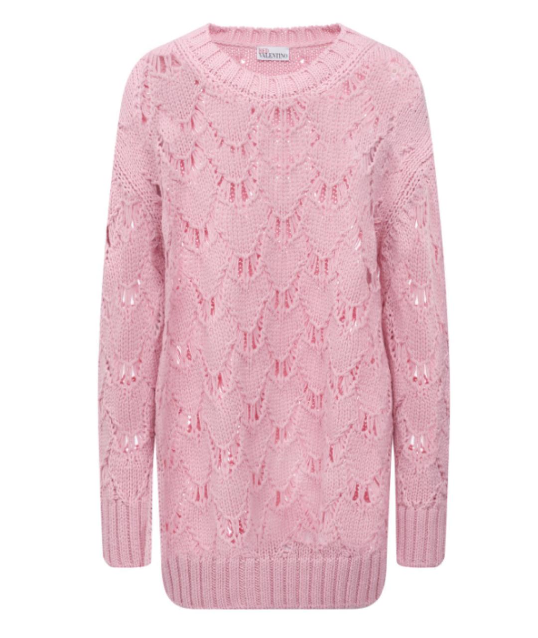 RED VALENTINO Розовый шерстяной джемпер / свитер, фото 1