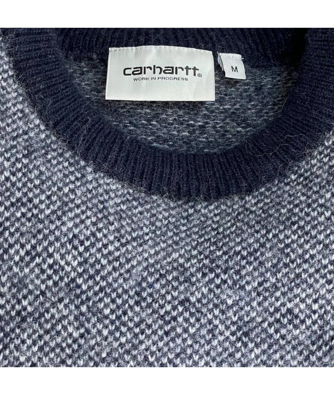 CARHARTT Синий шерстяной джемпер / свитер, фото 5