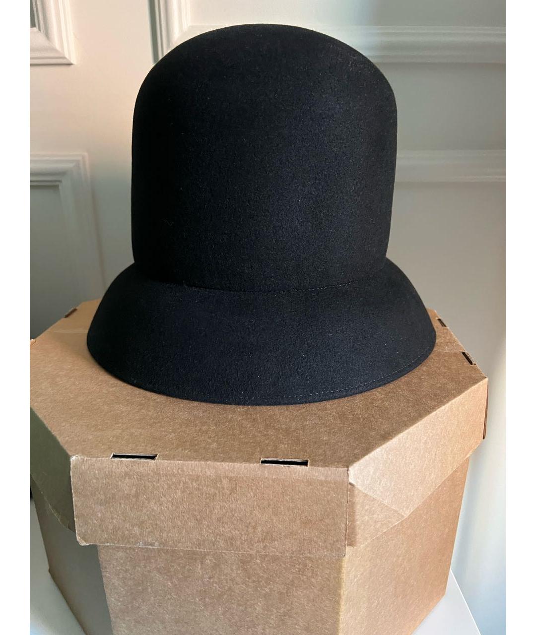 NINA RICCI Черная шерстяная шляпа, фото 6