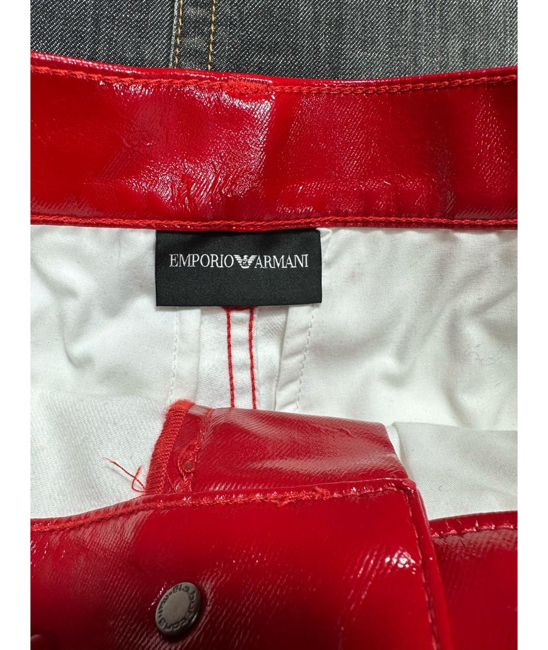 EMPORIO ARMANI Красные брюки широкие, фото 7