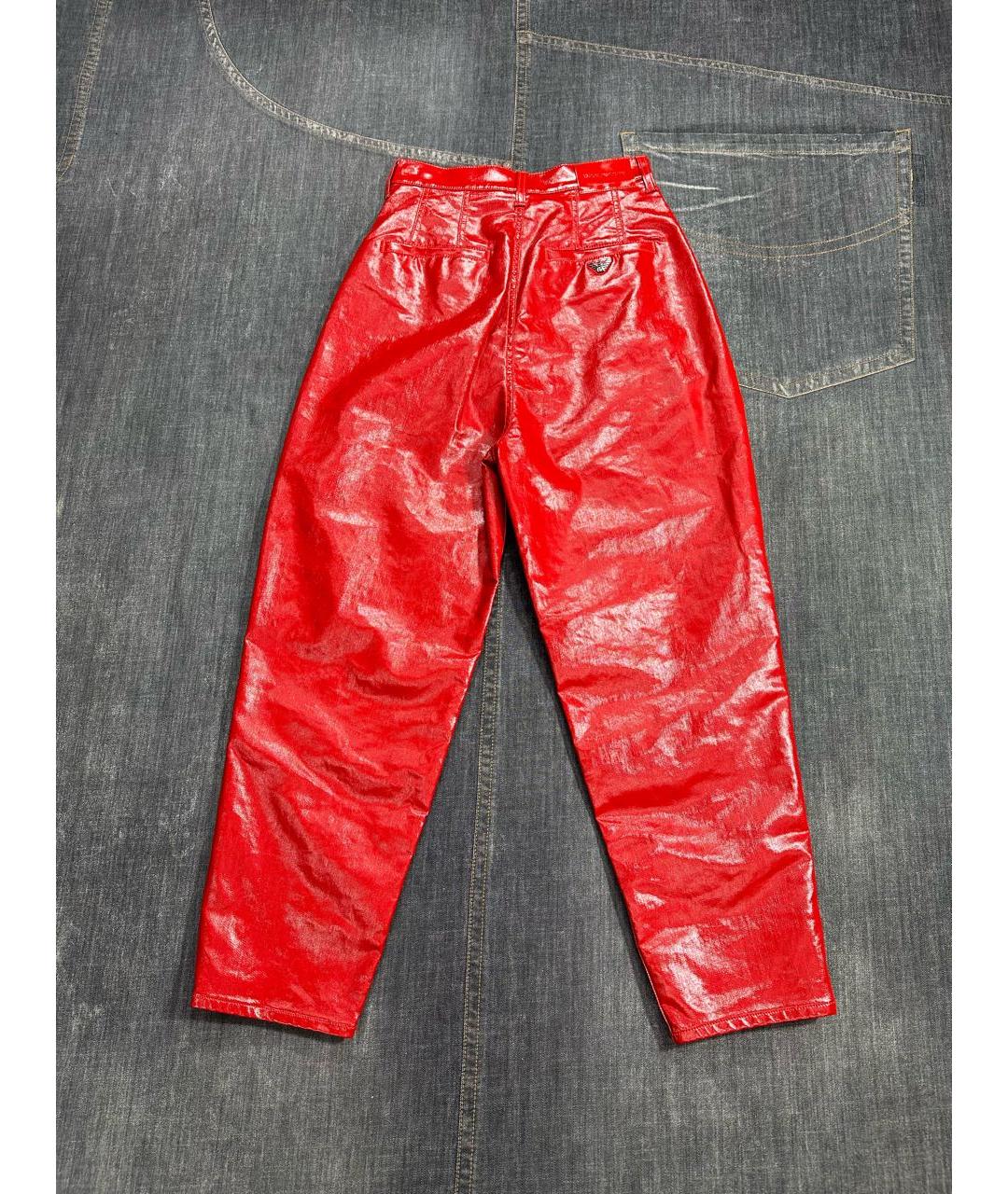 EMPORIO ARMANI Красные брюки широкие, фото 5