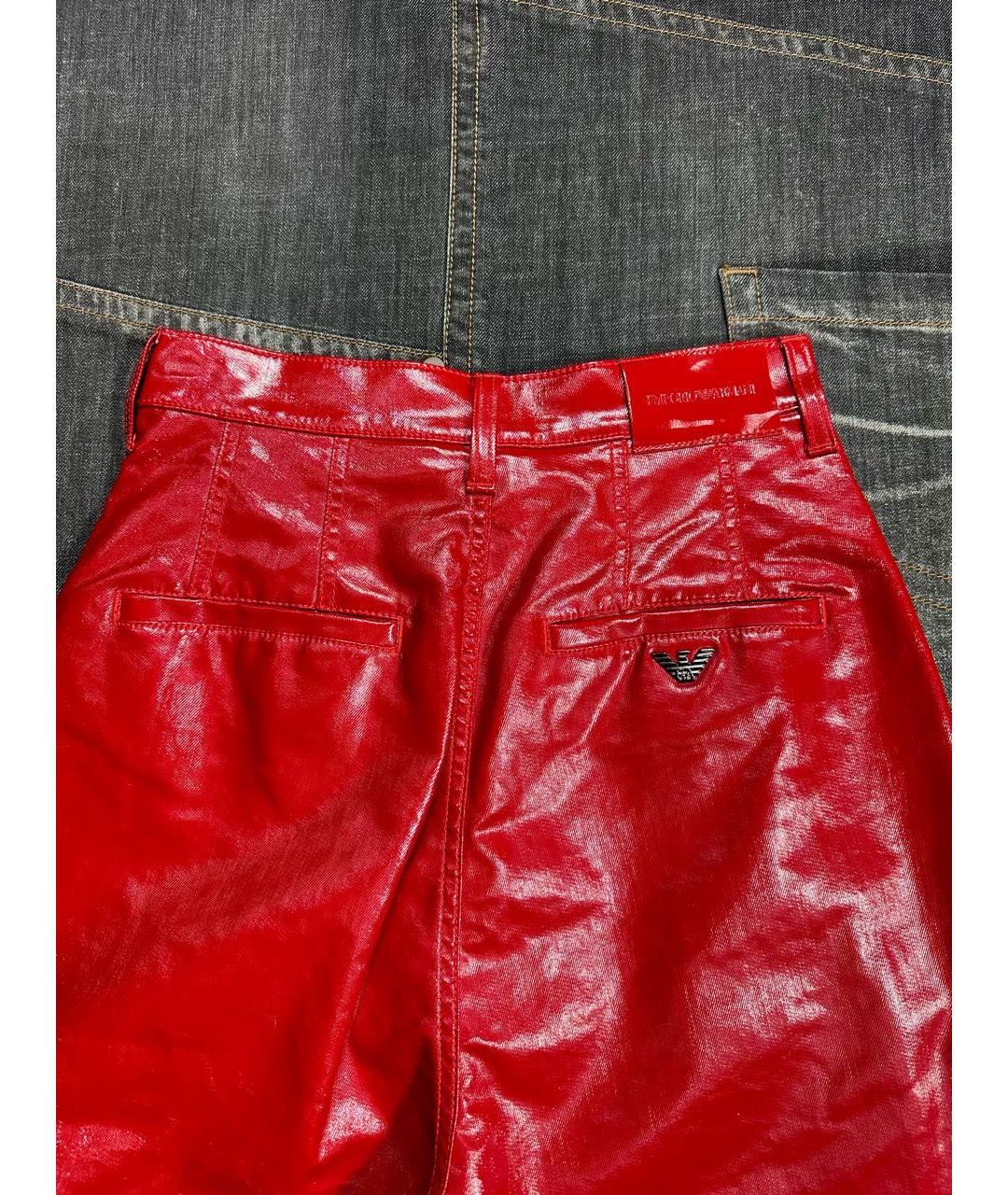 EMPORIO ARMANI Красные брюки широкие, фото 6