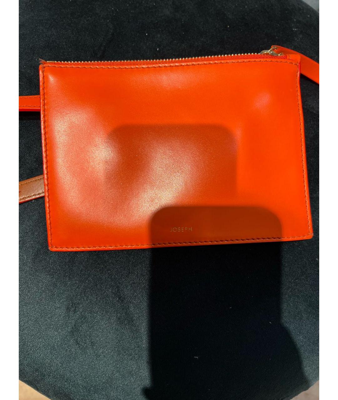 JOSEPH Оранжевая кожаная поясная сумка, фото 6