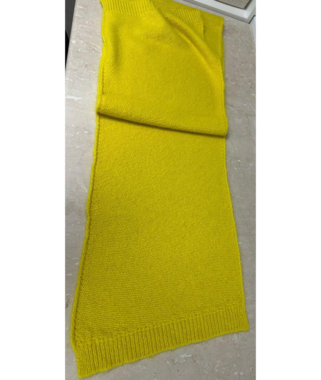 CELINE Желтый шарф, фото 3