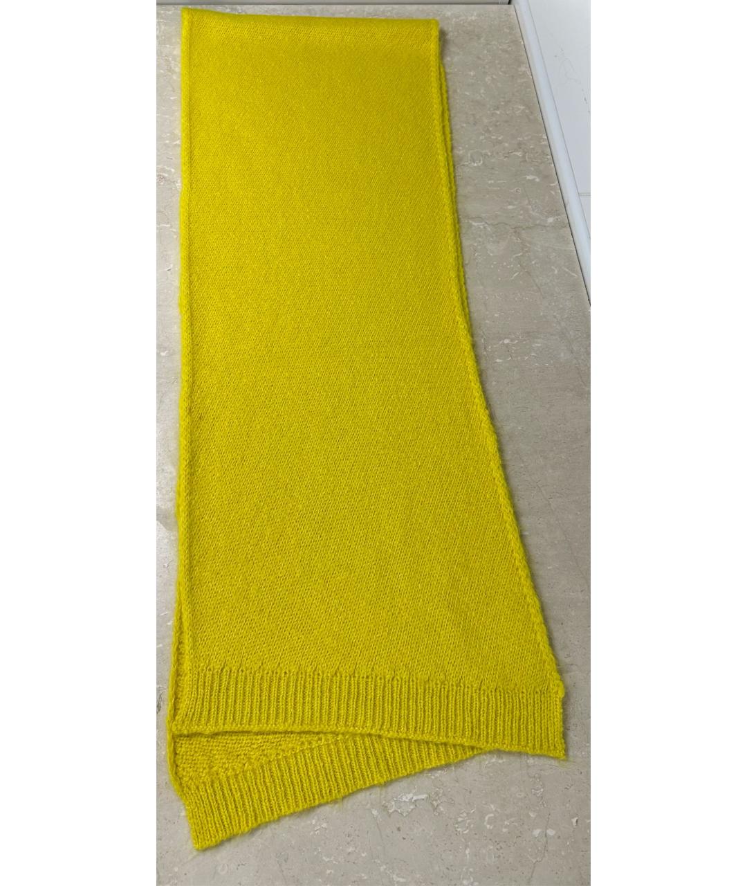 CELINE Желтый шарф, фото 5