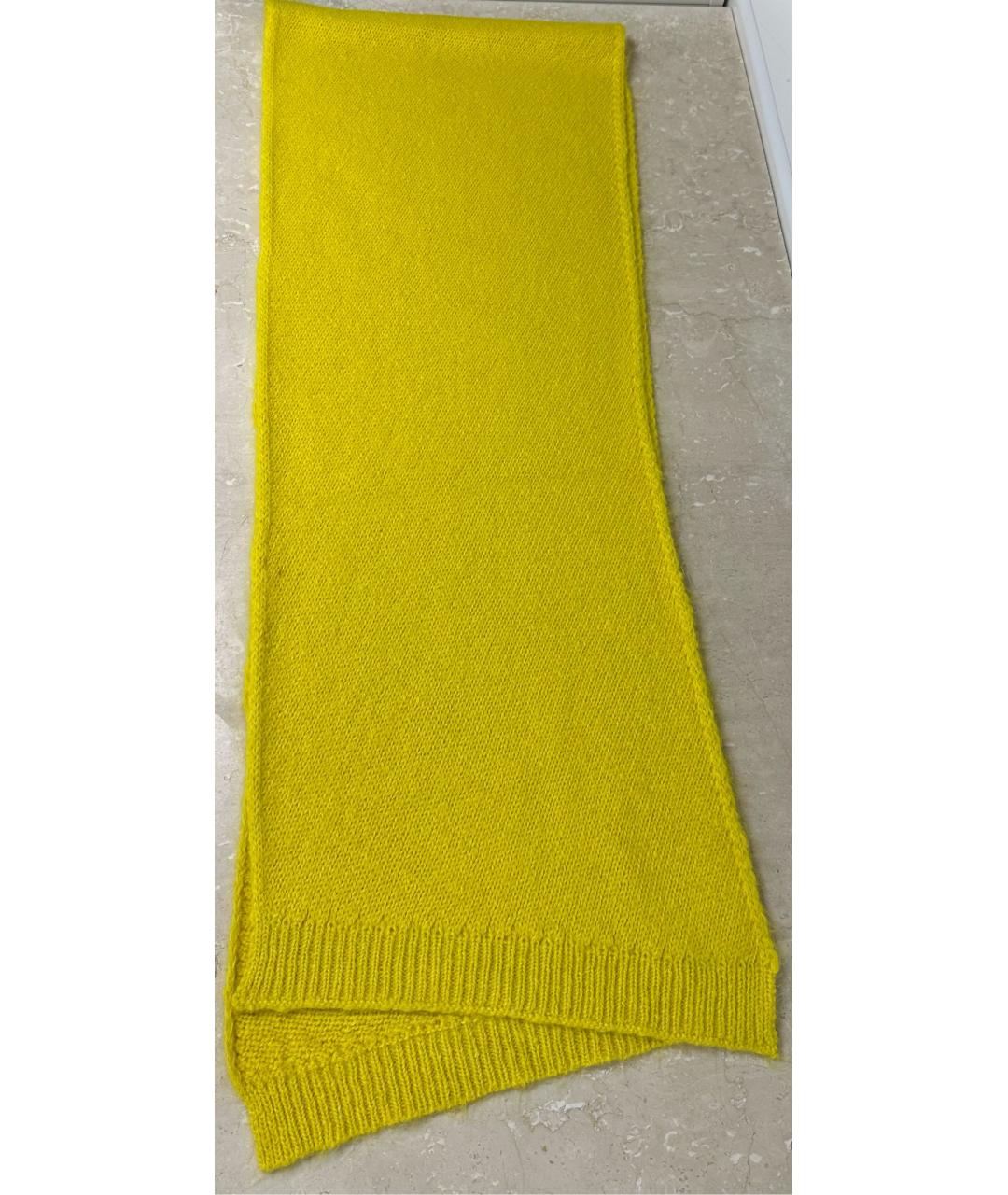 CELINE Желтый шарф, фото 4