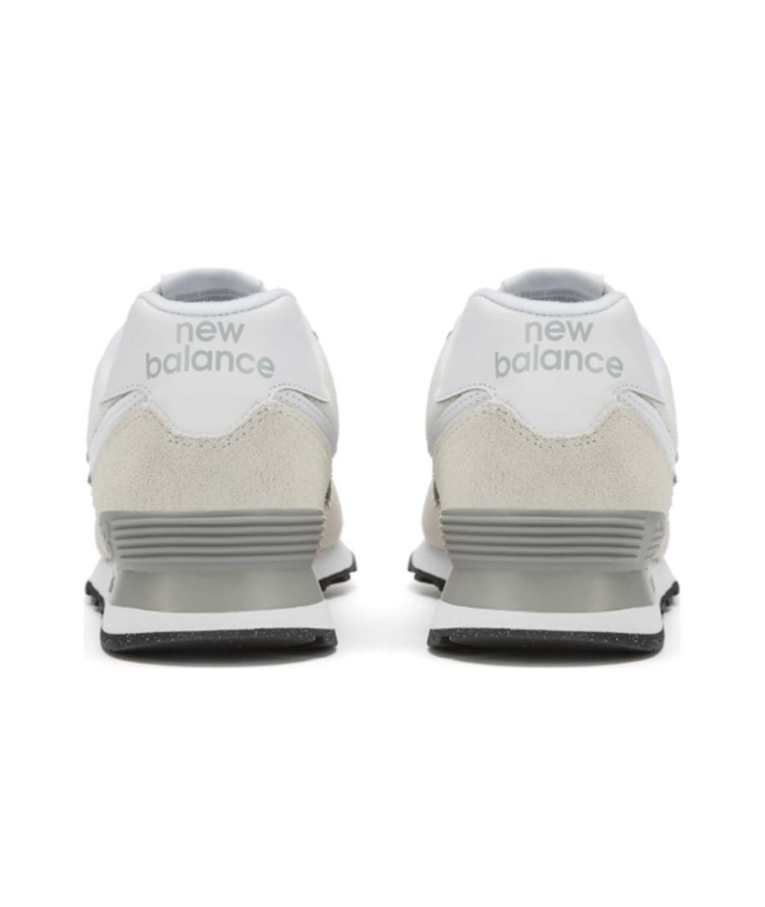 NEW BALANCE Белые замшевые низкие кроссовки / кеды, фото 4