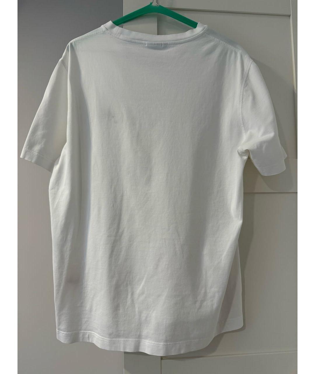 BRIONI Белая хлопковая футболка, фото 2