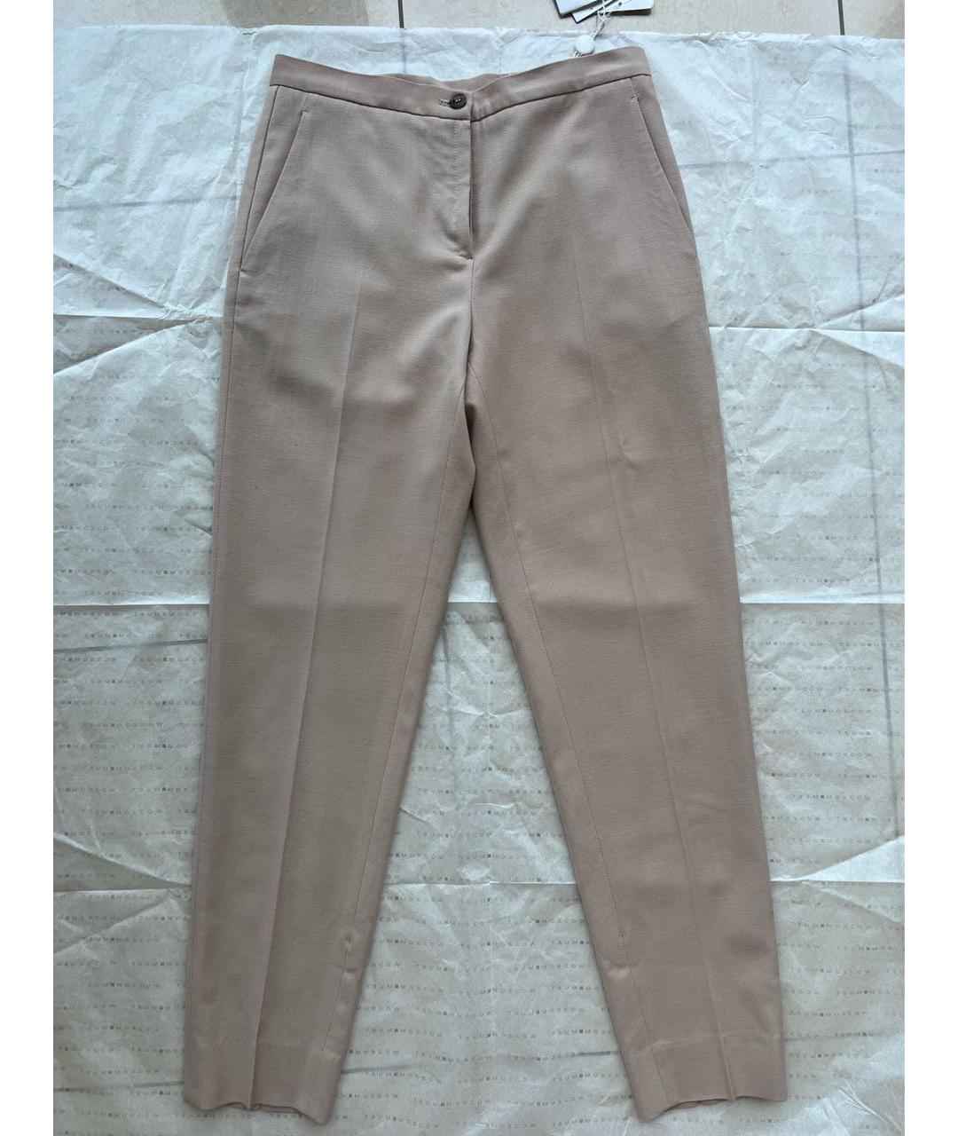 MAISON MARGIELA Бежевые шерстяные брюки узкие, фото 5