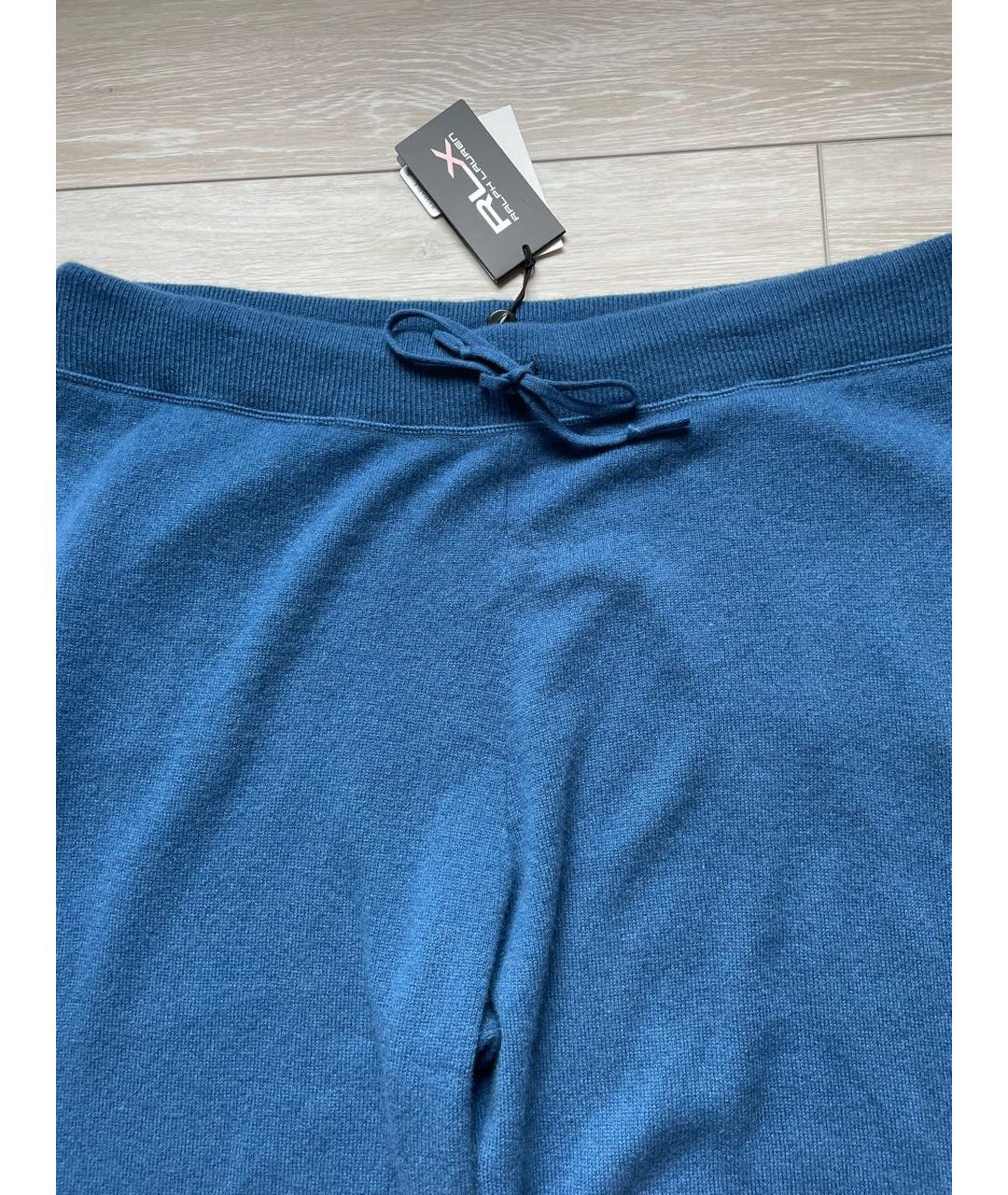 POLO RALPH LAUREN Синие кашемировые спортивные брюки и шорты, фото 4