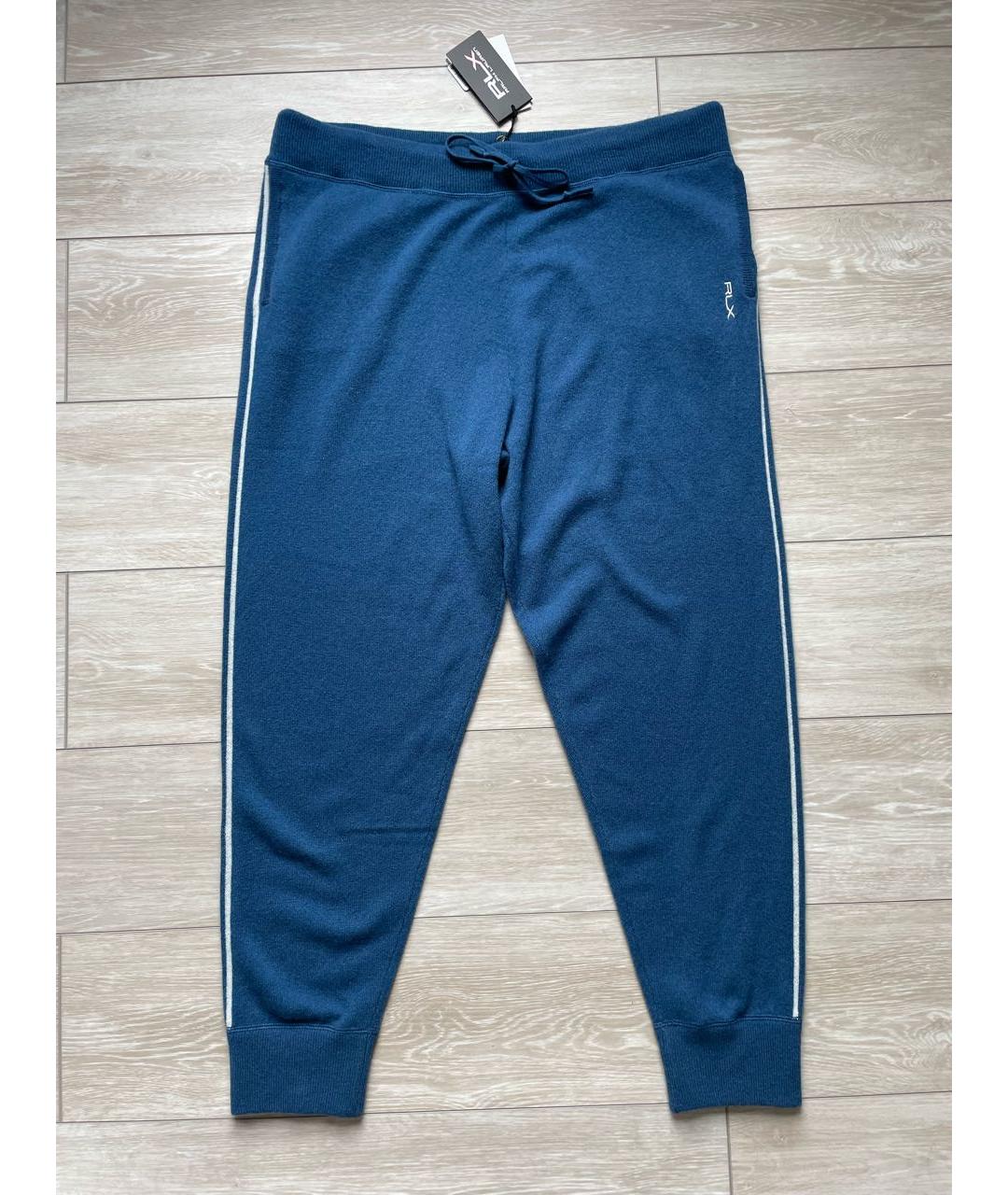 POLO RALPH LAUREN Синие кашемировые спортивные брюки и шорты, фото 9