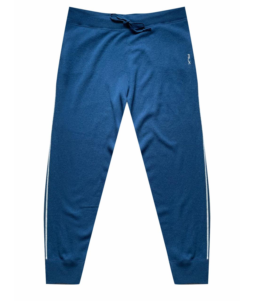 POLO RALPH LAUREN Синие кашемировые спортивные брюки и шорты, фото 1
