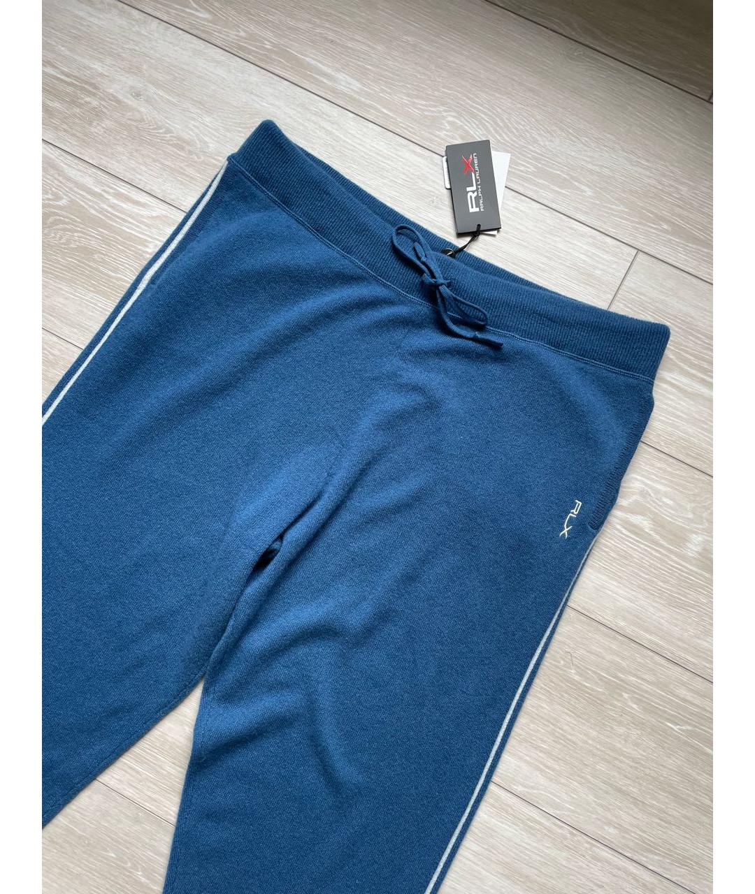 POLO RALPH LAUREN Синие кашемировые спортивные брюки и шорты, фото 2