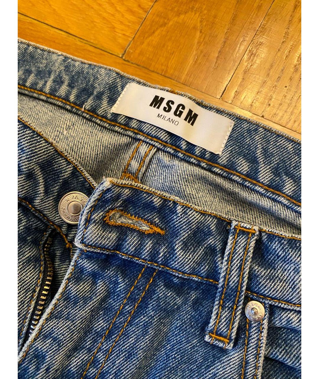 MSGM Синие прямые джинсы, фото 2