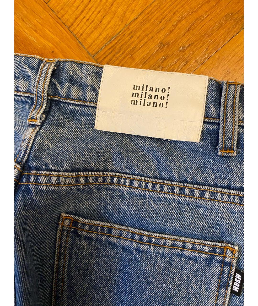 MSGM Синие прямые джинсы, фото 8