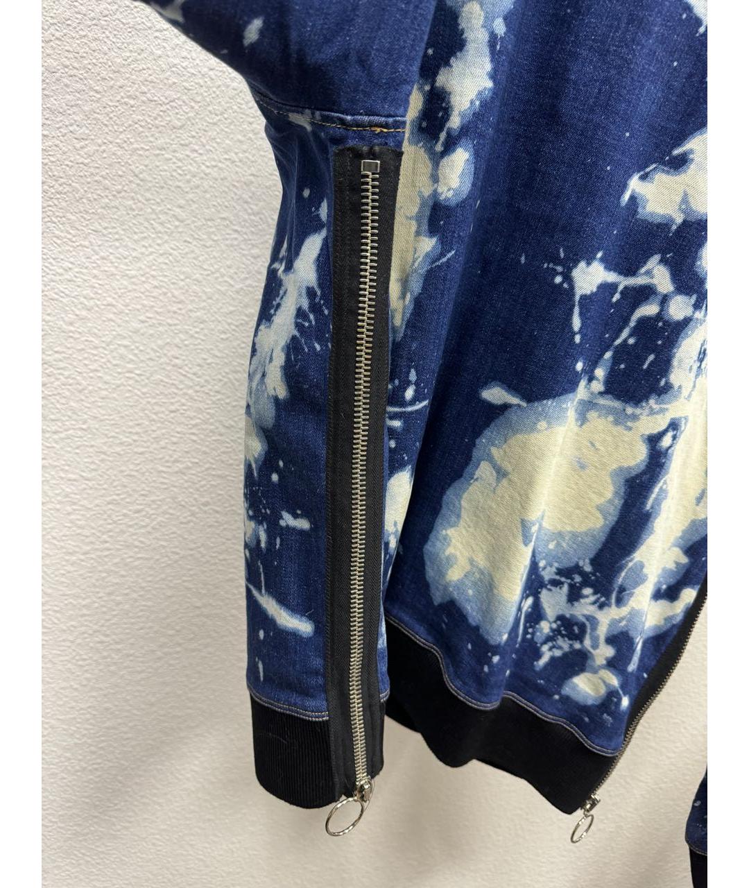 DSQUARED2 Синий хлопковый джемпер / свитер, фото 5