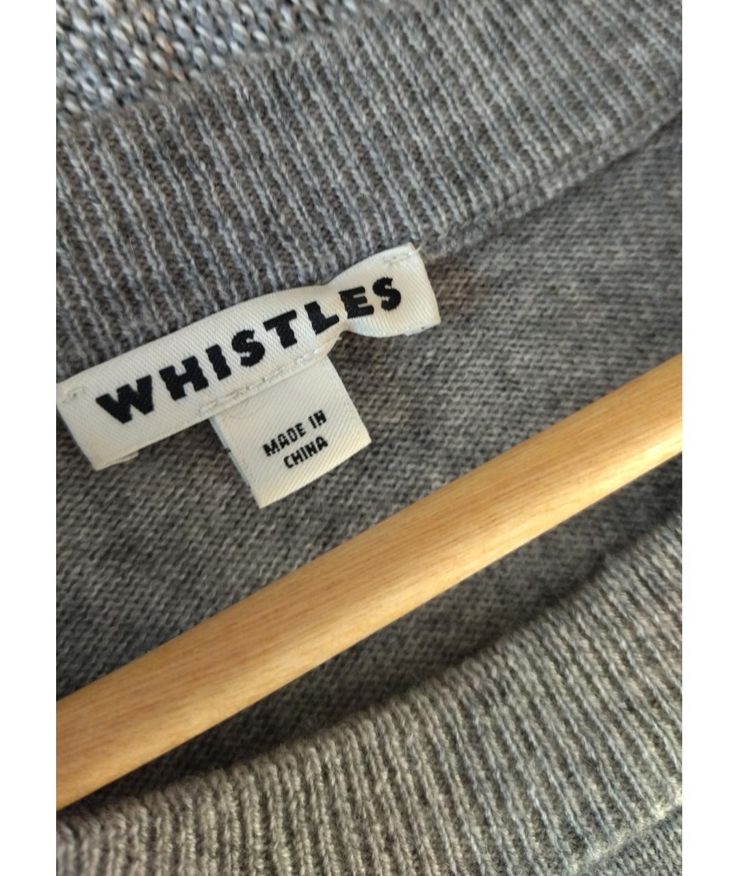 WHISTLES Серый шерстяной джемпер / свитер, фото 2