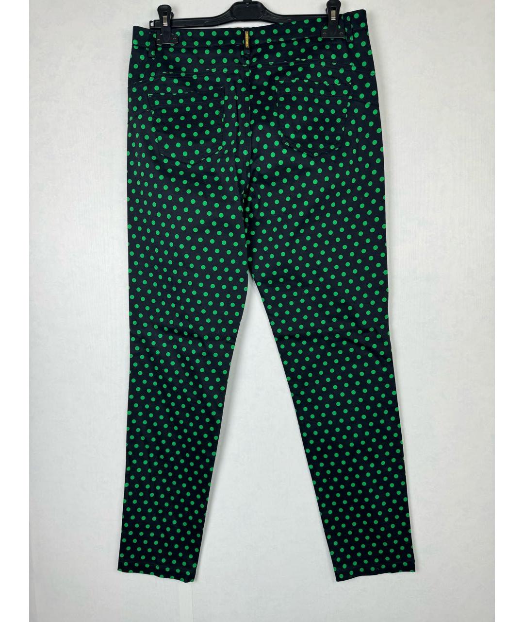 ANGELO MARANI Зеленые хлопко-эластановые прямые брюки, фото 2