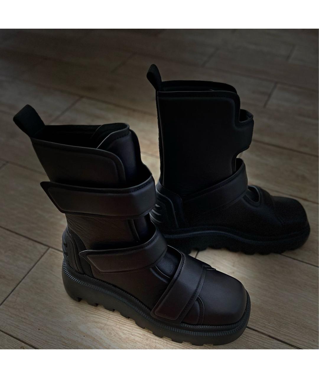 VIC MATIE Черные кожаные ботинки, фото 4