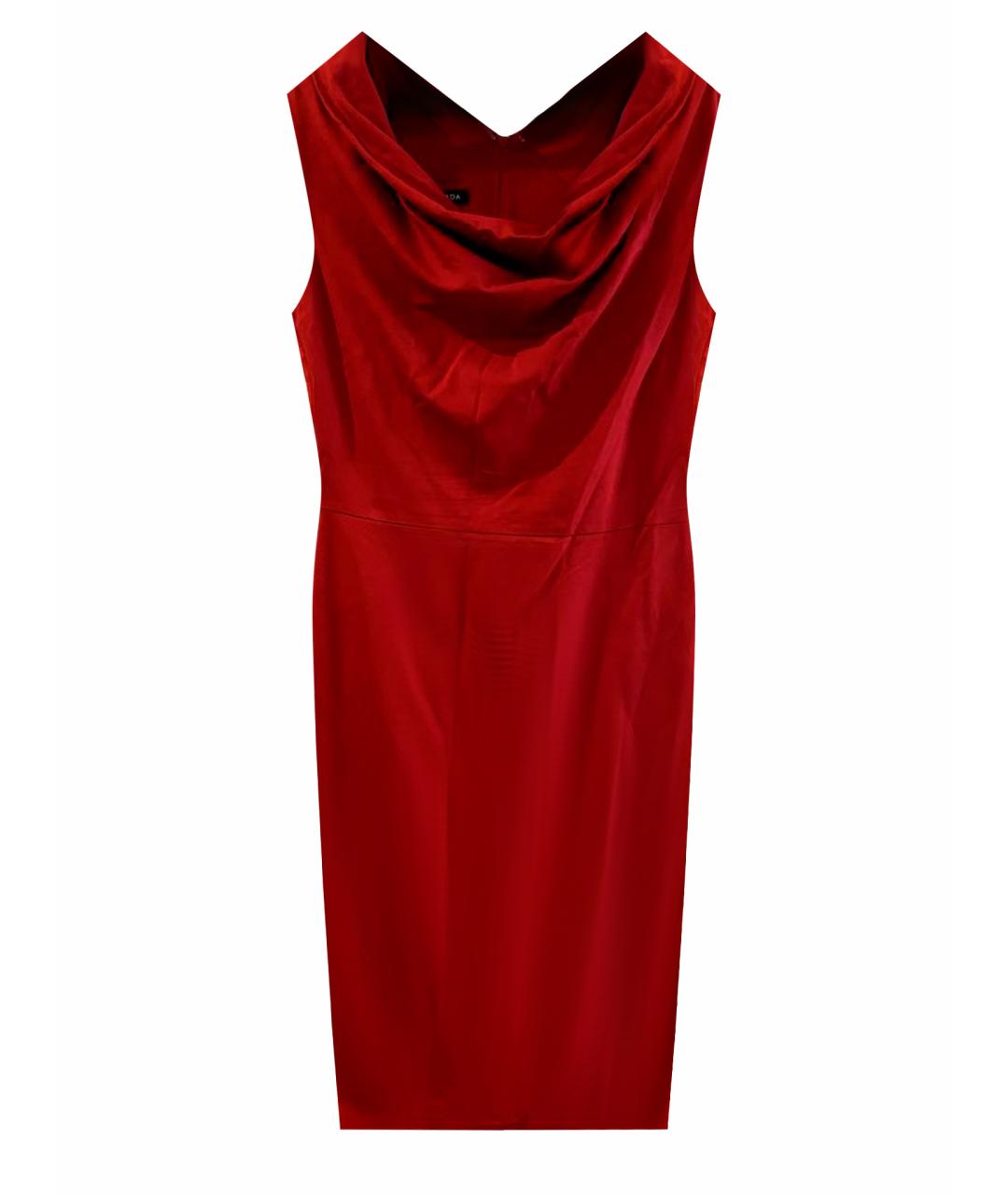 ESCADA Красное вискозное вечернее платье, фото 1
