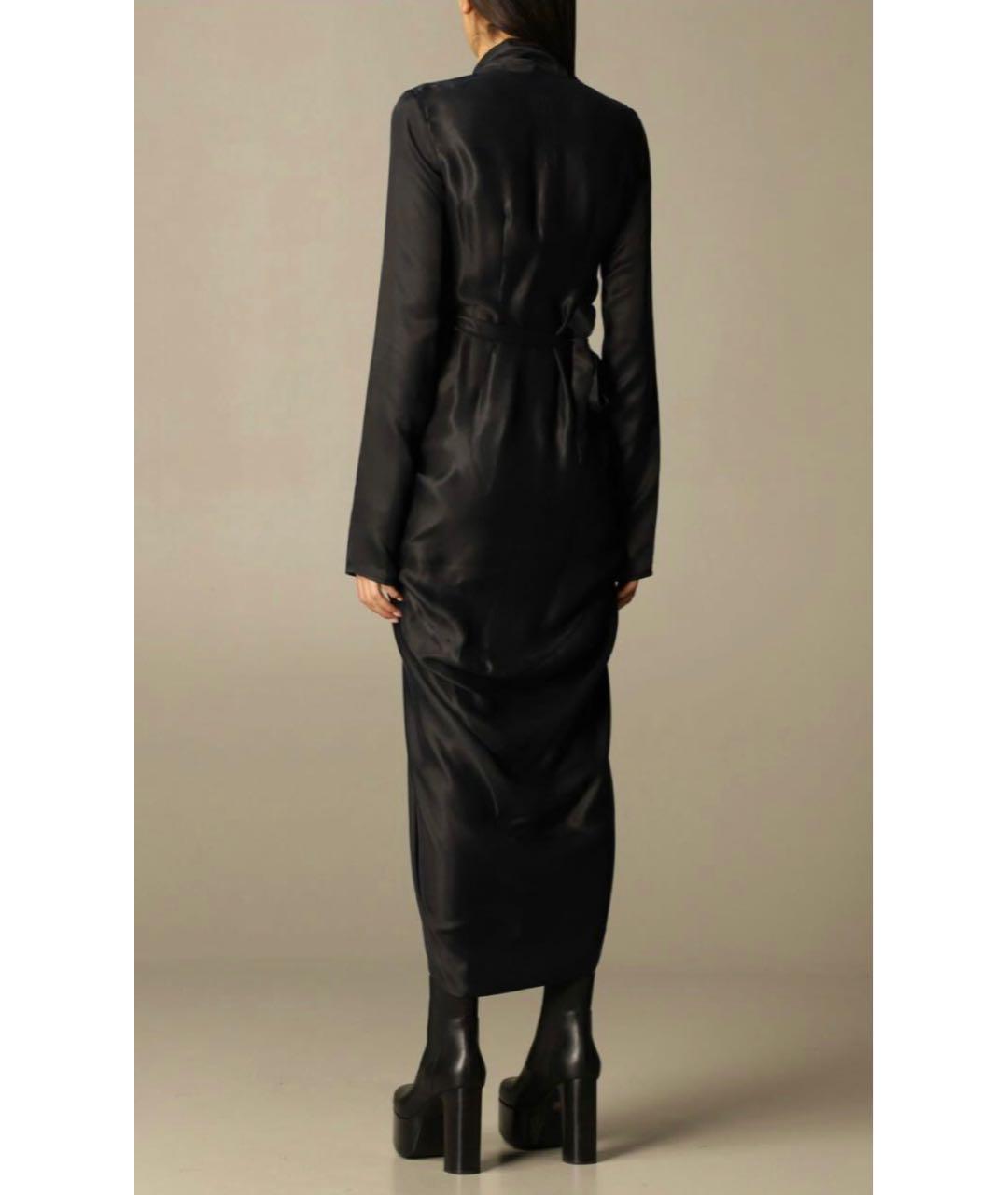RICK OWENS Черное синтетическое коктейльное платье, фото 4