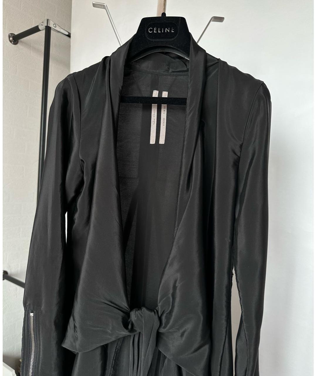 RICK OWENS Черное синтетическое коктейльное платье, фото 6